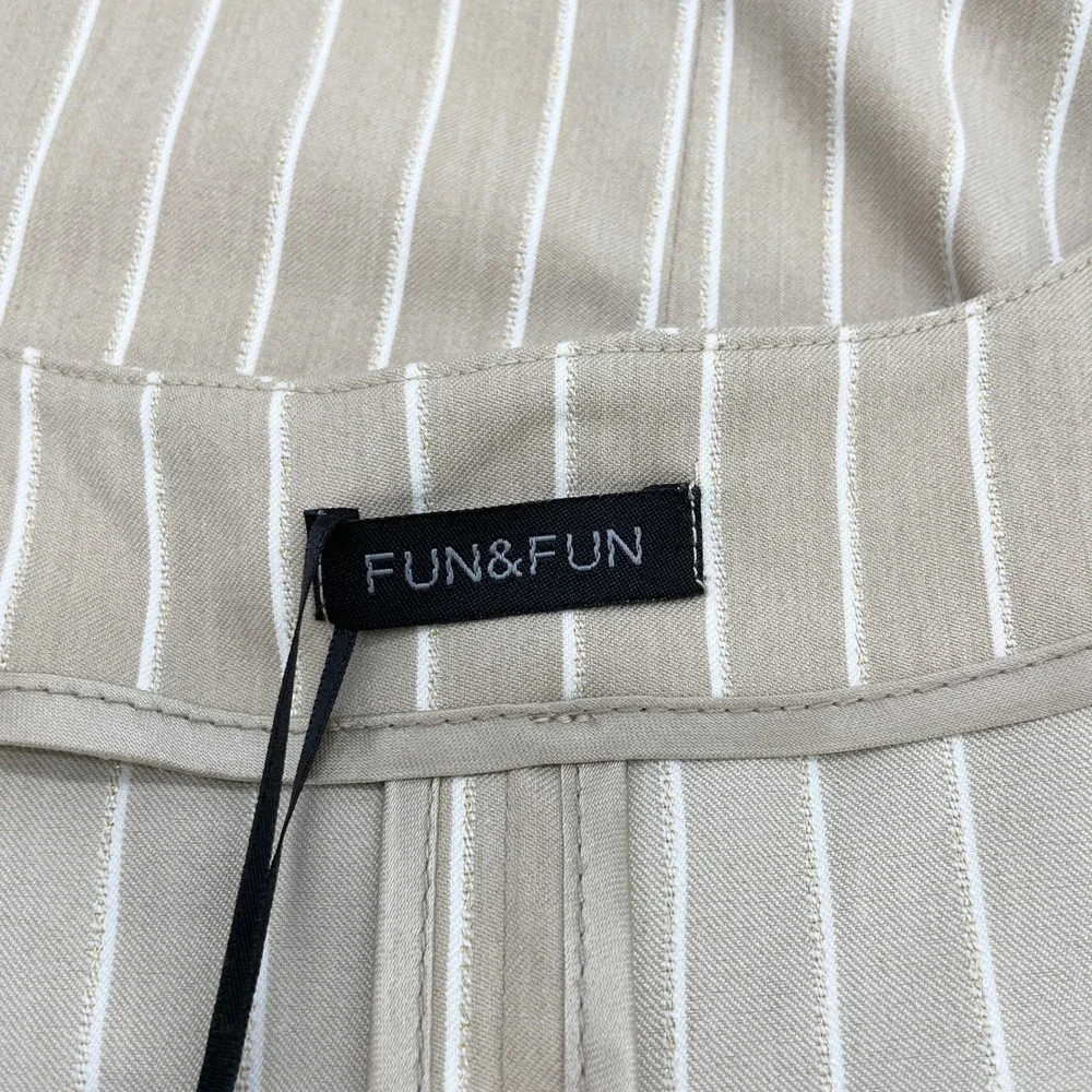 FUN&FUN Vest Waistcoat Top Girls 16 Womens XS/S‎ Tie Front Sophisticated Chic